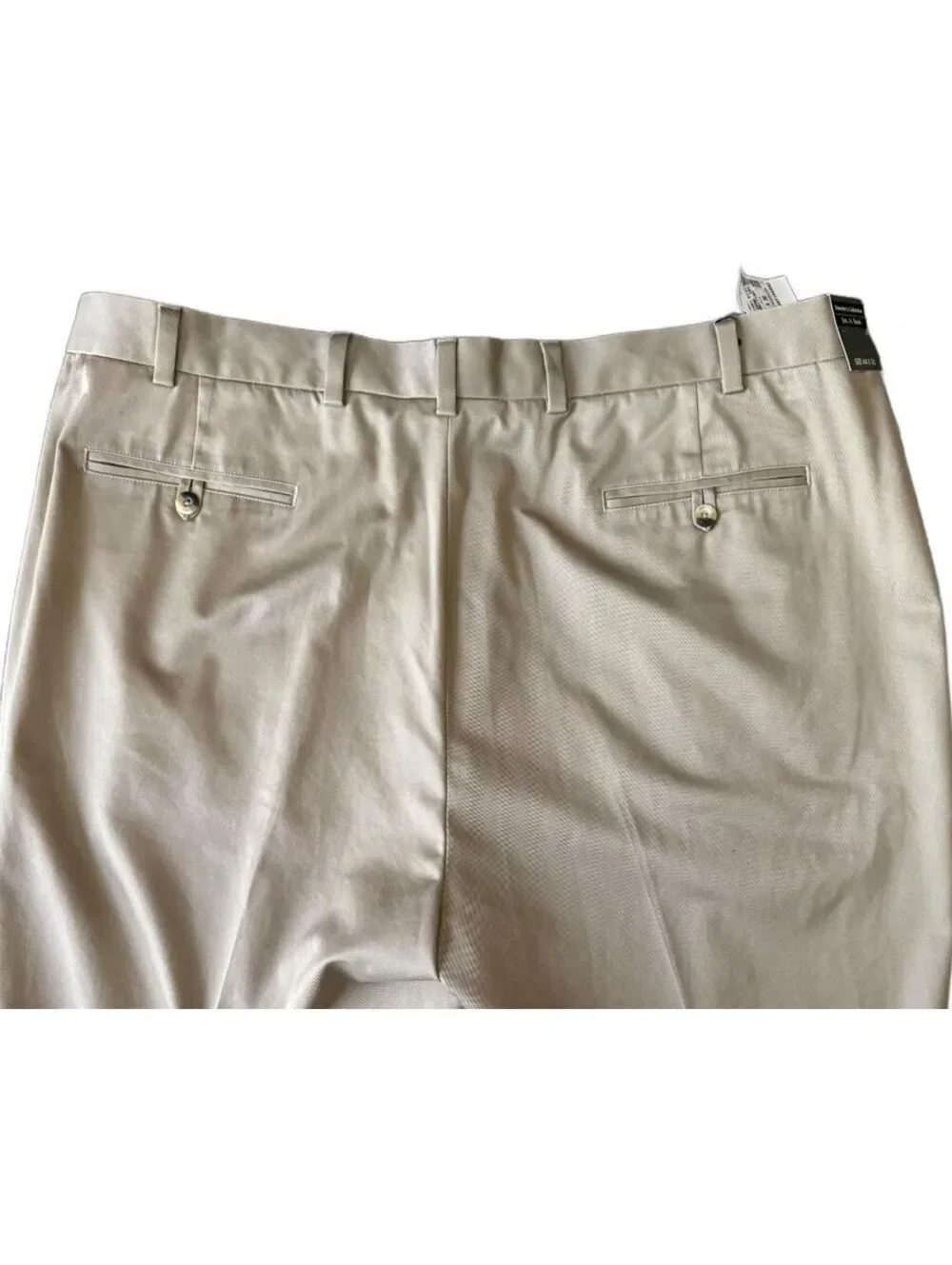Jos. A. Bank NEW Travelers Collection Men's Pants Size 44x30 Khaki Twill Cotton